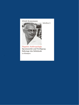 cover image of Negative Anthropologie. Schriften 3